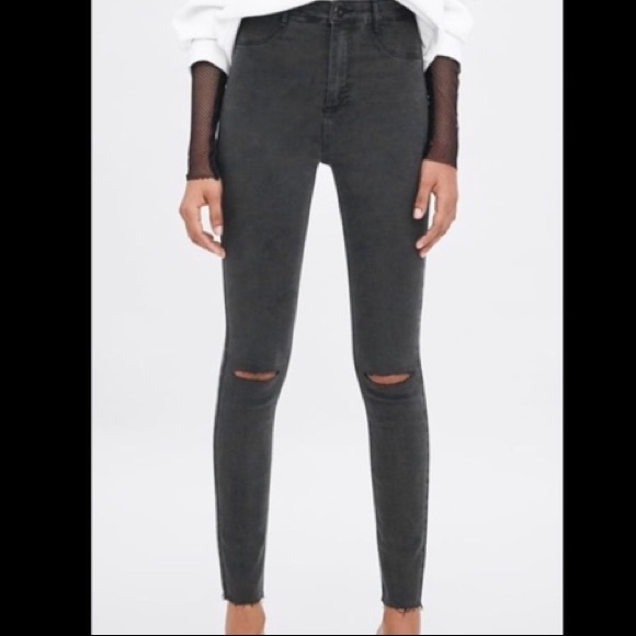Zara trafaluc dark grey skinny jeans - Picture 1 of 4